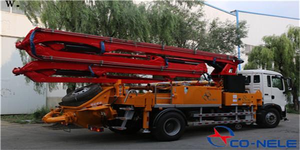 小科課堂：小型混凝土泵車輪胎到底要不要離開地面？